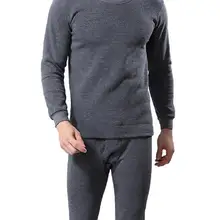 Мужские теплые кальсоны на осень и зиму, мужские кальсоны, нижнее белье с круглым вырезом и длинными рукавами, однотонные длинные штаны Vans, комплект термобелья san0