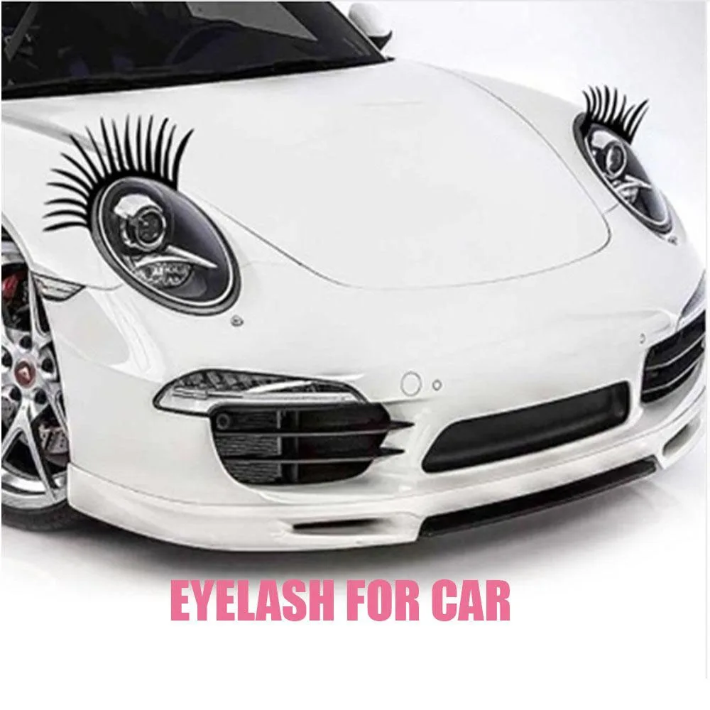 

2PCS 3D Charming Car Headlight Eyelashes Fake Eye Lash Sticker for Volkswagen Beetle (2012-present)