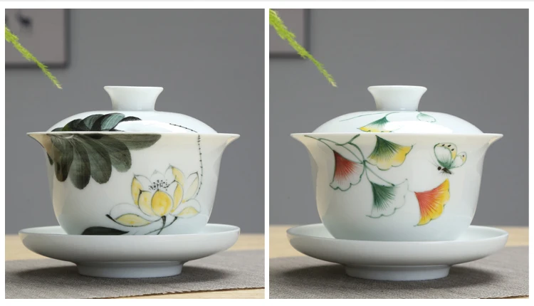 TANGPIN большая емкость керамическая супница gaiwan чашка ручная роспись ча чаша китайские чайные наборы кунг-фу 280 мл