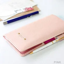 Розовая многофункциональная сумка-Органайзер анти-дегаузсинг билета кредитное удостоверение личности держатель наличных PU Повседневный Кошелек прочный