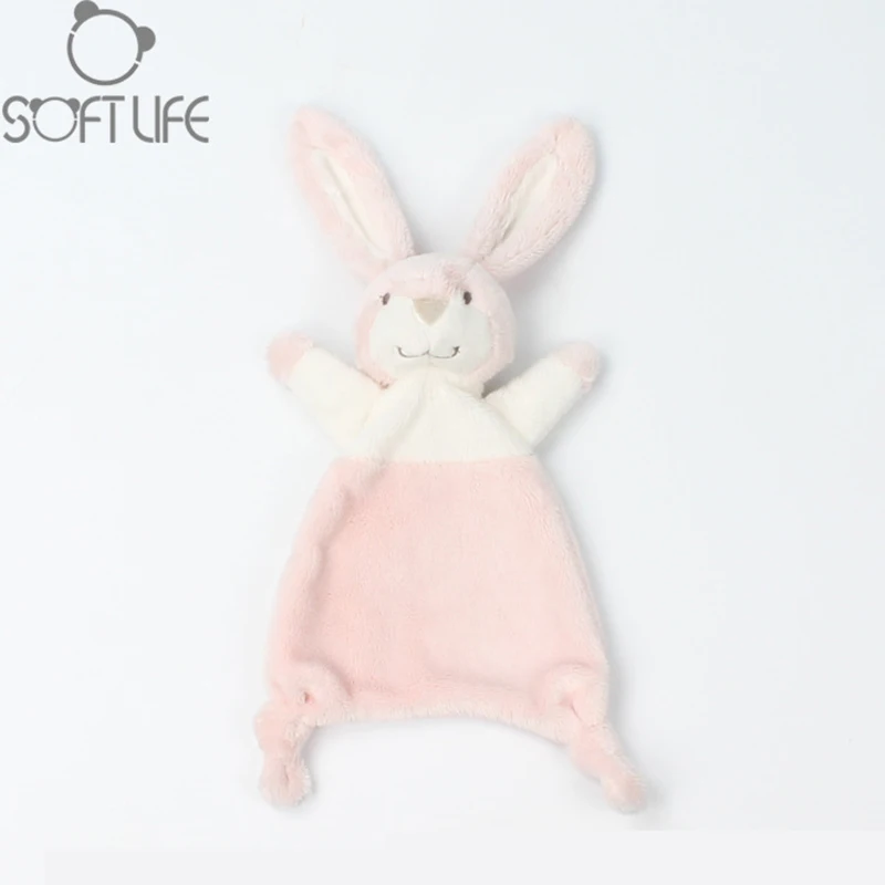 Baby Infant Cute Rabbit Plush Doll Toy Comfort Towel Soft Appease Doll Stuffed Animal Bunny Toy Playmate Calm Educational Dolls (18)