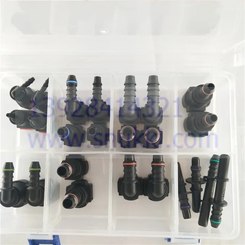 High quality SAE Fuel Urea pipe fittings one set auto Fuel line quick connector plastic fittings