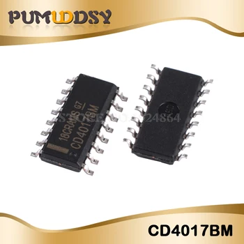 

10PCS CD4017BM CD4017 Decimal Counter Patch SOP-16 HEF4017BT