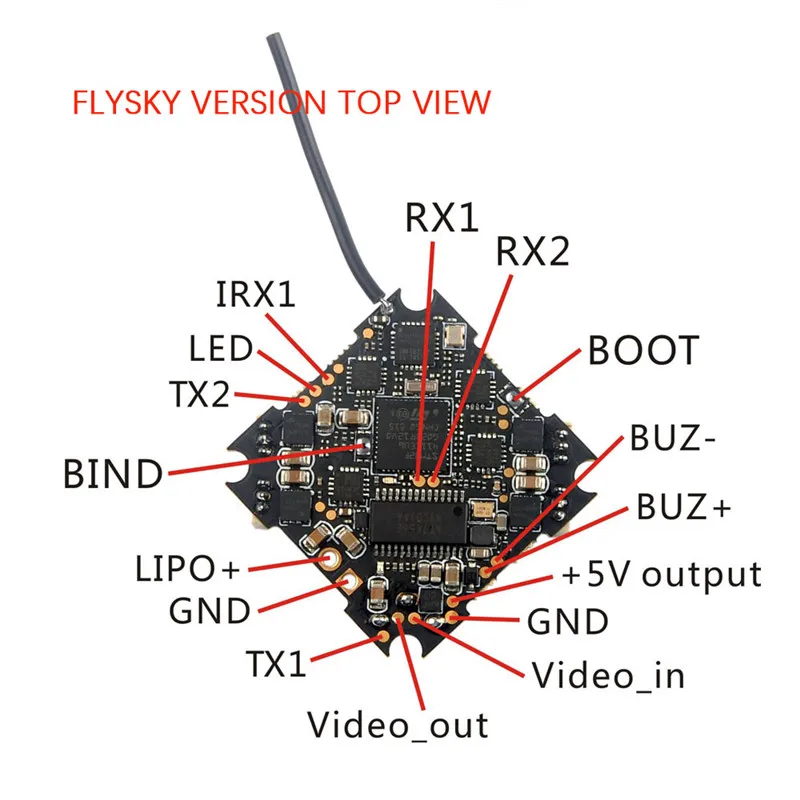 Controlador de Vôo Compatível para Cinecan Eachine Crazybee 10a 2-brushless Esc Receptor 4 4s k Corrida Drone Parte Spart f4 Pro V3.0 8 Cinecan 4 4S K corrida Zangão parte Spart