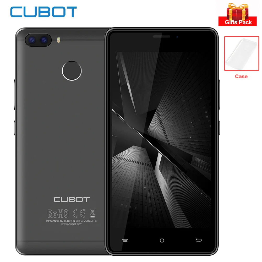 CUBOT H3 Android 7 0 6000 мАч мобильный телефон 4 г 5 ''HD MTK6737 ядра 3 ГБ Оперативная память 32