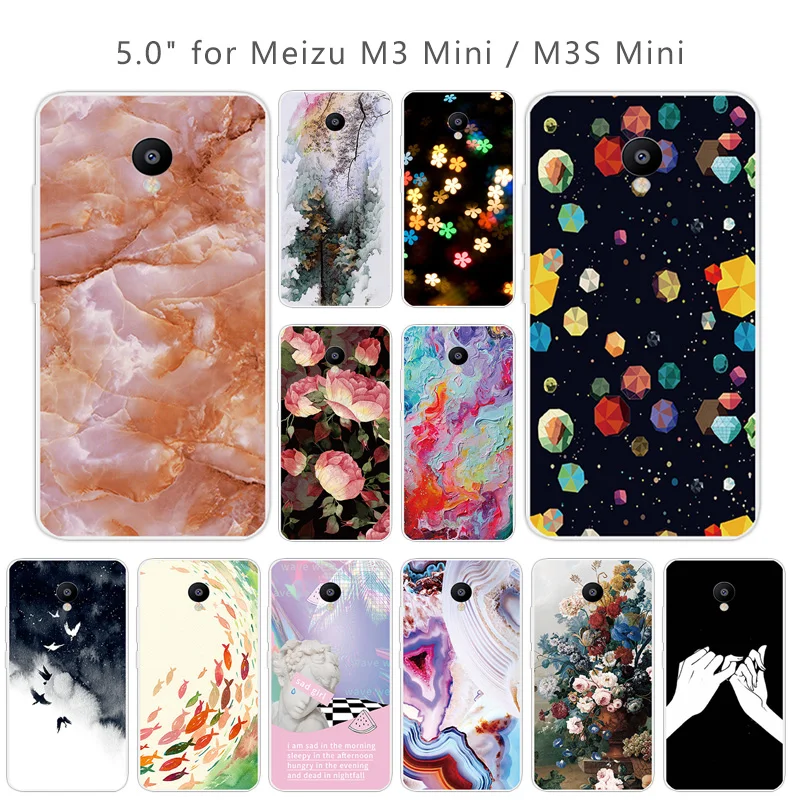 For Meizu M3 Mini Case Soft TPU Silicone Clear Star Back Cover M3S Phone Cases Coque |