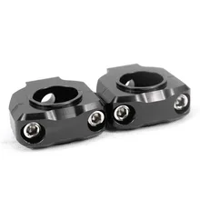 Universal Motocicleta De Alumínio Parafuso buraco 28mm 11/8 ”polegadas Guiador Risers Guiador Gordura Monte Grampo Para Corridas E Scooter