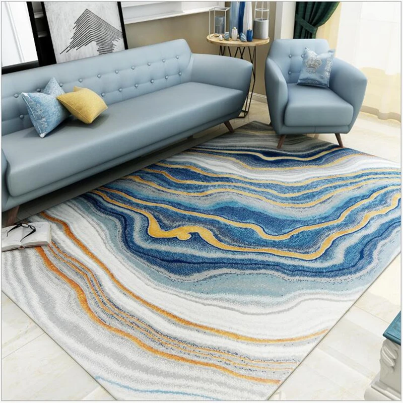 AOVOLL Abstract Light Luxury Carpet For Living Room Sofa Coffee ...