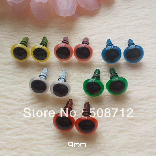 ¡envio-rapido-200-pares-de-9mm-ojos-de-juguete-de-colores-mezclados-animal-oso-calcetin-criatura-mono-hacer-manualidades