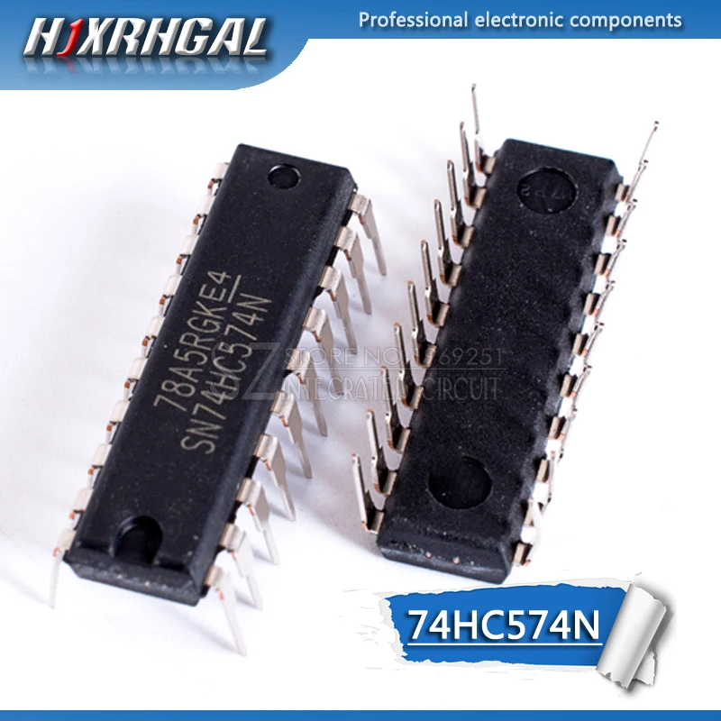 100 шт SN74HC574N DIP20 SN74HC574 DIP 74HC574N DIP-20 74HC574 новое и оригинальное IC HJXRHGAL | Электронные