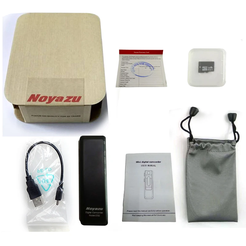 NOYAZU D30 32GB Voice Recorder Usb Flash Drive Mini Digital Recorder Dictaphone Secret Sound Recorder Pencil CameraAudio Record