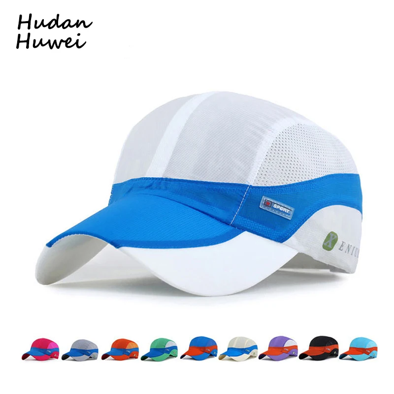 Летняя унисекс быстросохнущая шапка с сеткой casquette уличные сетчатые бейсболки
