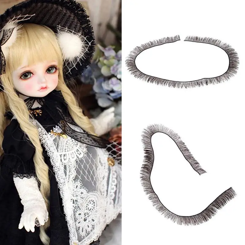 

5PCS Doll Eyelashes Eye Line Strips for 1/3 1/4 1/6 BJD Dolls Or Reborn Doll Accessory Doll Big Pretty Eye Make Up Accessories