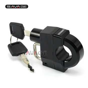

FOR HONDA VT VTX Motorcycle Universal 25mm Handlebars Helmet Lock Key Anti-thief Security Padlock Accessories
