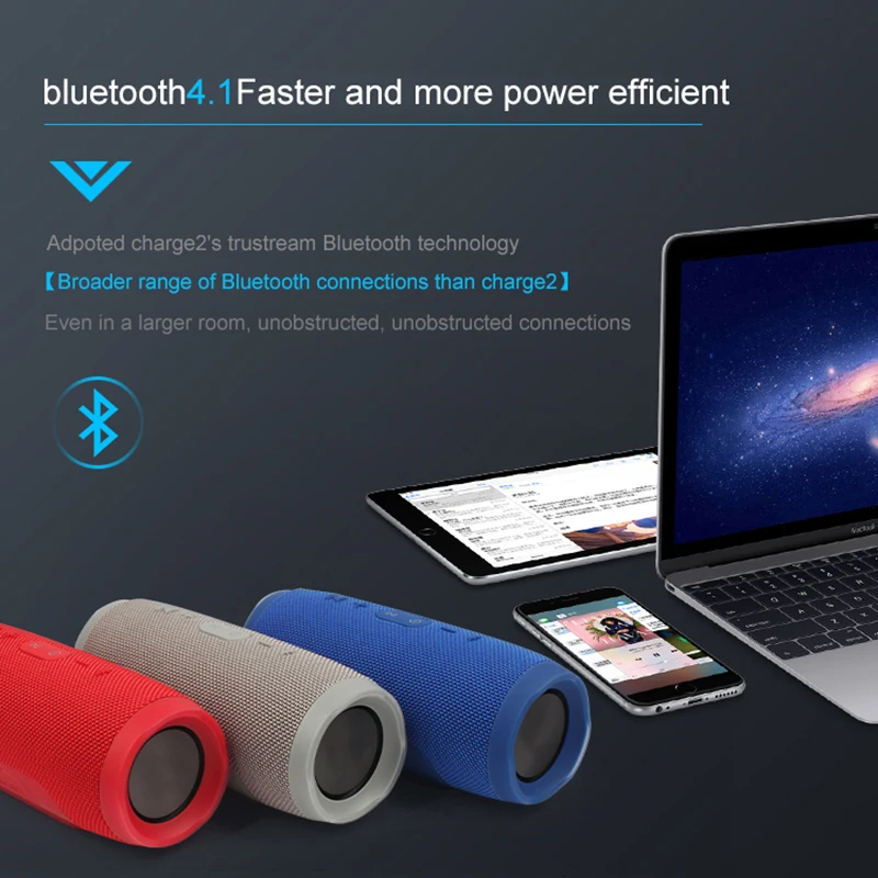 Портативная уличная Беспроводная Bluetooth колонка супер бас динамик сабвуфер