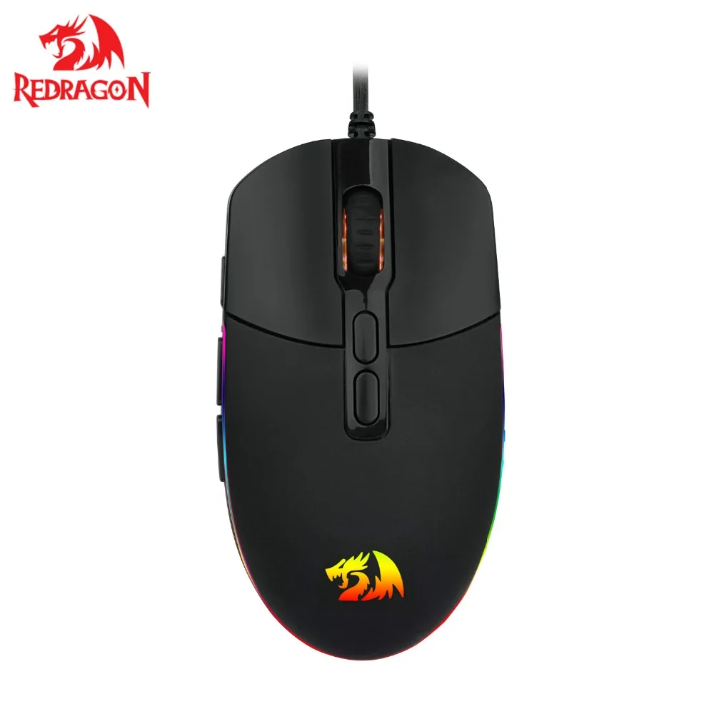 Новая игровая мышь Redragon 10000 DPI 16 8 миллионов RBG с подсветкой 7 кнопок эргономичный