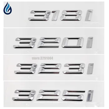 

318i 320i 323i 325i Car Refit Badge Emblems Tail Decor Sticker For BMW 3 Series F30 F31 F34 E90 E21 E30 E36 E46 E90 E91 E92 E93