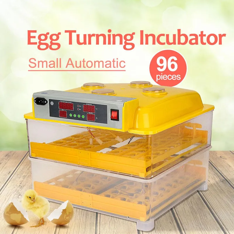 

1 Piece Automatic Small Model 96 Chicken Egg Incubator Egg Hatchery Chickens Ducks Pigeon Auto Hatching Machines