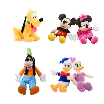 

6pcs/Lot 30cm Kawaii GOOFY Dog Mouse Donald Duck Duck Plush Toys Best Cartoon Animals Kids Girls Gifts Dolls