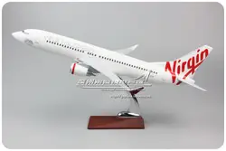 45 см смолы Virgin Airlines модель самолета Боинг 737-800 модель самолета Австралии натуральная B737 VH-YIY Airways Аэробус модель игрушка
