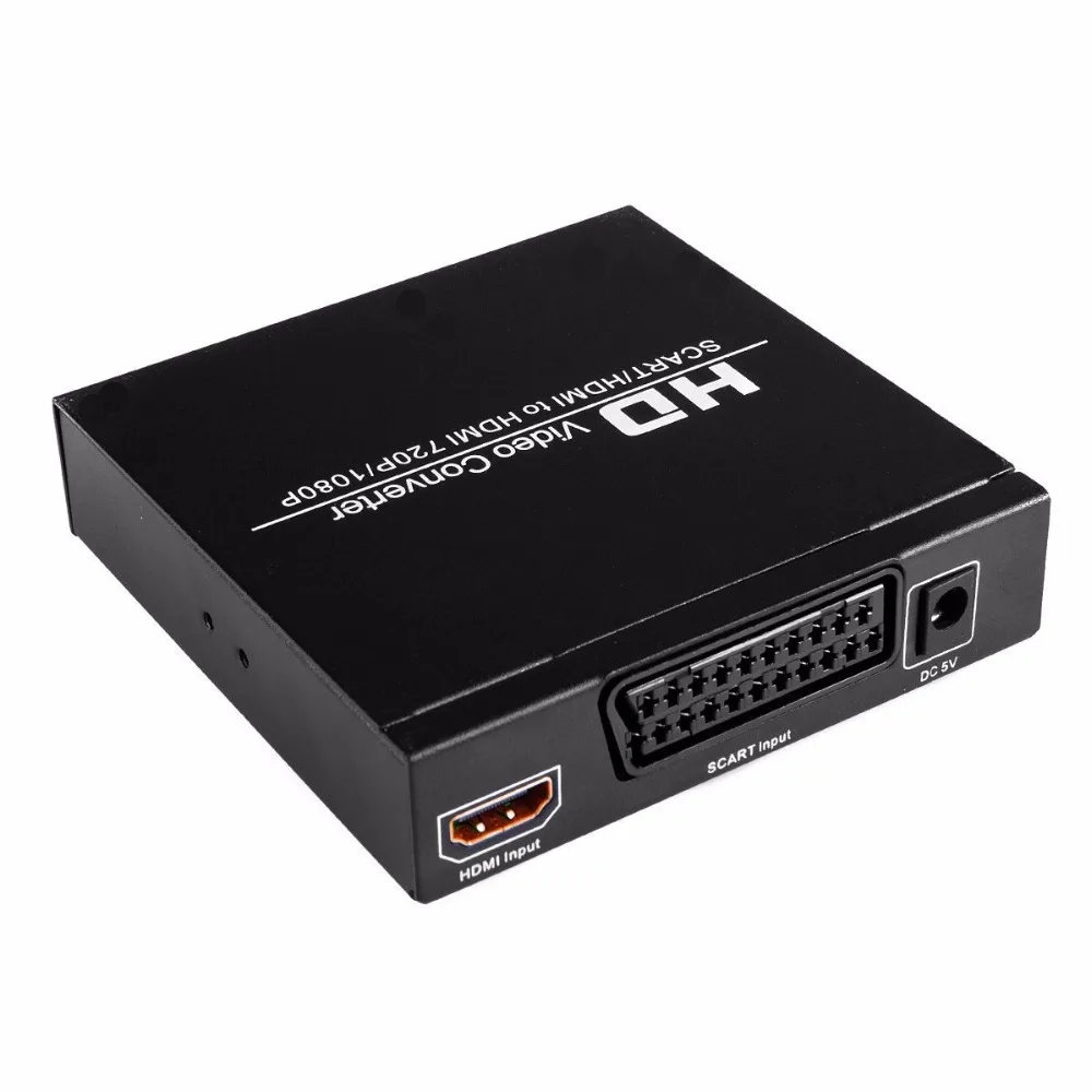 SCART HDMI к конвертер Full HD 1080P цифровой высокой четкости видео ЕС/США адаптер питания