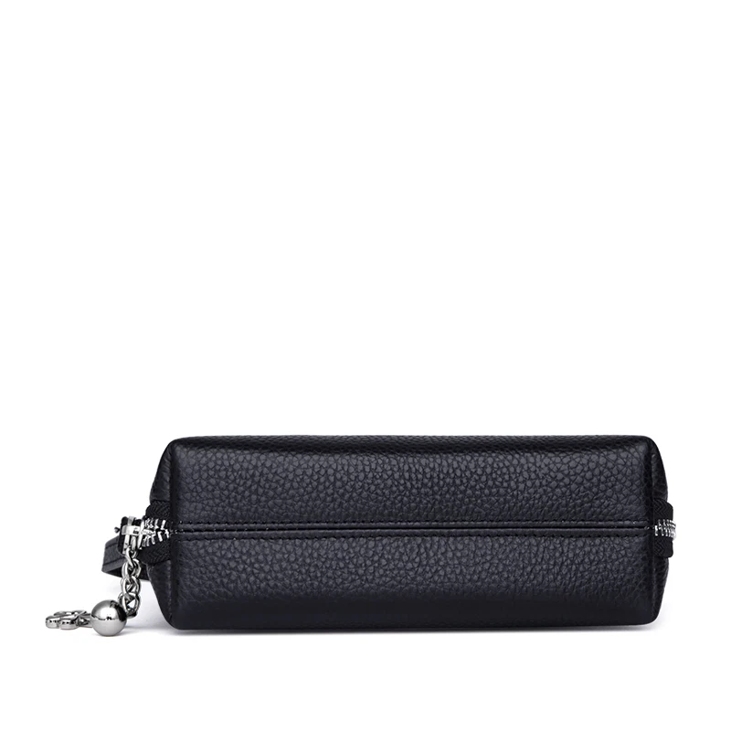 ZOOLER, роскошные кошельки для женщин,, дизайнерская сумка из натуральной кожи для женщин, натуральная коровья кожа, кошелек для монет, маленький мини wallet-QH201 - Цвет: black