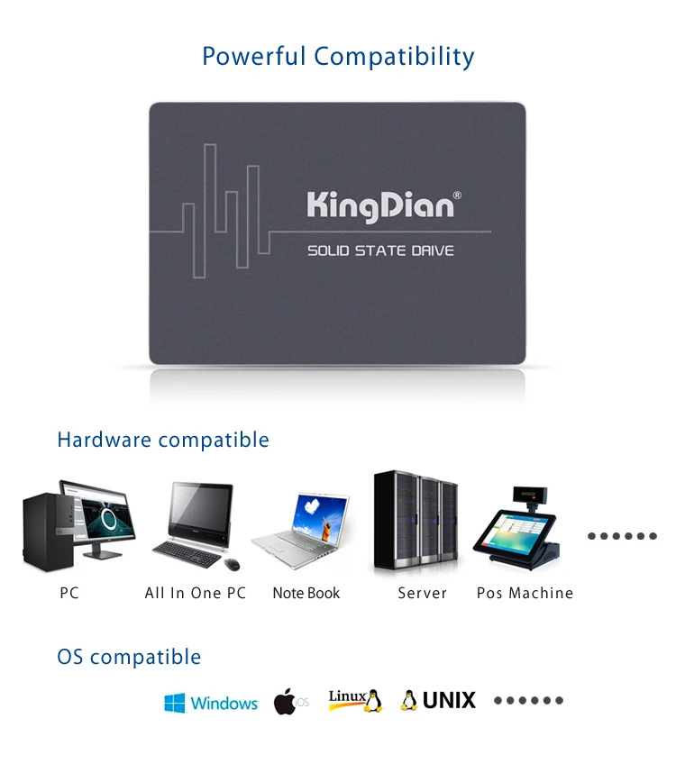 KingDian внутренний HD SSD 480GB твердотельный жесткий диск 2,5 дюймов для настольного ноутбука 512G 512G самые популярные(S280 480 GB