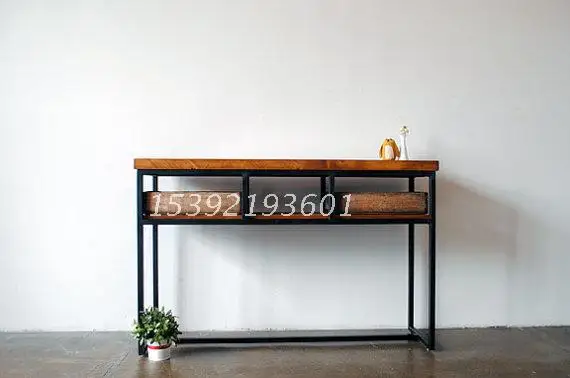 retro nostalgia old furniture antique side tables wrought iron console table loft american country - Antique Side Tables retro nostalgia old furniture antique side tables wrought iron console table loft american country - Antique Side Tables