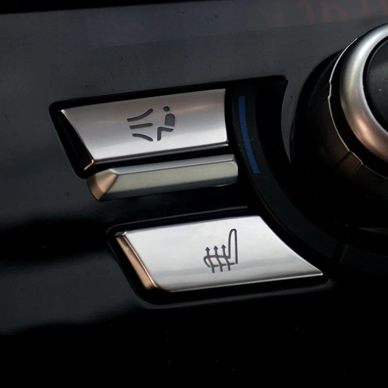 Автомобильный Кондиционер CD пуговицы декоративный чехол с блестками Накладка для BMW F10 F18 F07 F06 F12 F13 5 6 7 серия 5GT Хром ABS