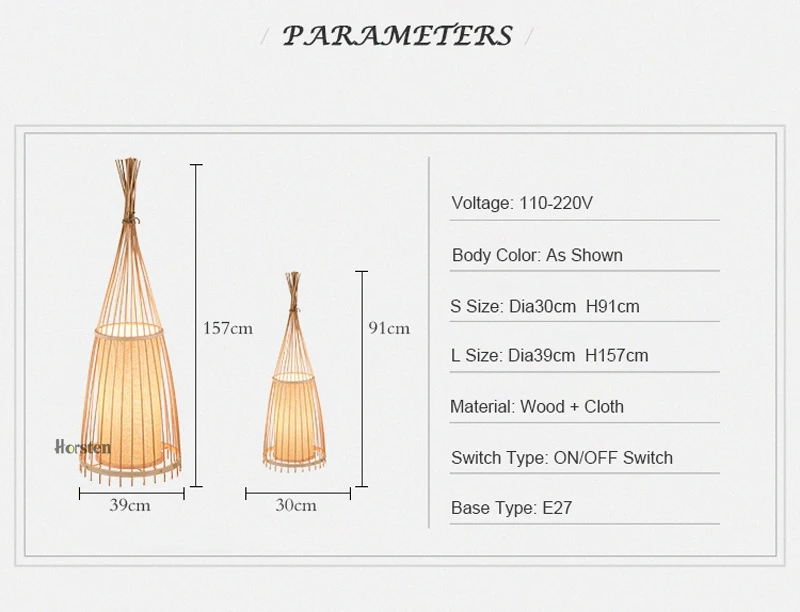 Деревянные бамбуковые торшеры ручной работы в японском стиле, креативные напольные светильники для гостиной, кабинета, спальни, чайного дома, клуба H91cm E27