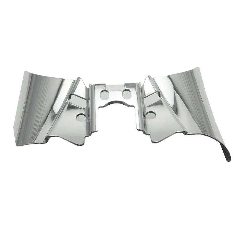 

Chrome Saddle Shield Heat Deflector For Harley Dyna FXD FXDWG 1999-2016 100% New