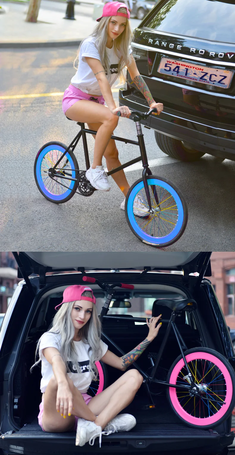 Best New X-Front brand carbon steel 20 inch wheel rear pedal brake fiets fixie women road bike fixed gear children bicicleta bicycle 1 Best New X-Front brand carbon steel 20 inch wheel rear pedal brake fiets fixie women road bike fixed gear children bicicleta bicycle 1