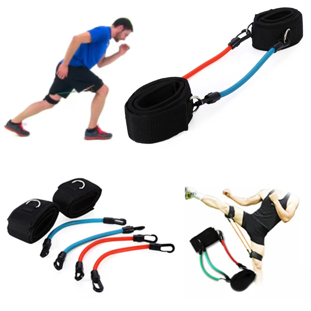 Adjustable Breathable Ankle Fitness Resistance Bands Soft Durable High Elasticty Thigh Leg Strap