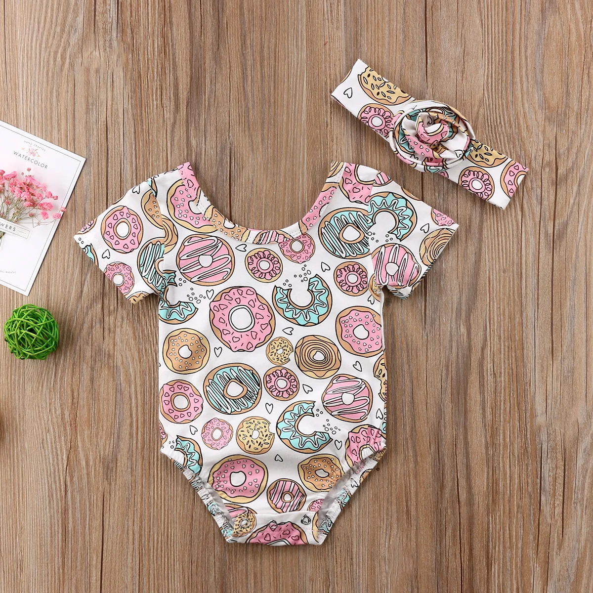 2018 new0-3Y комбинезон с цветочным рисунком для новорожденных девочек одежда летняя