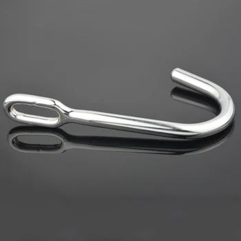25*12cm 280g Adult Game Super Thick Metal Stainless steel butt plug anal hook Sex Toys For Men And Women 4