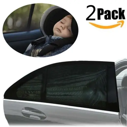2x Car Window Shades Sun Cover Rear Side Kids Baby UV Protection Block Mesh AU 2x Car Window Shades Sun Cover Rear Side Kids Baby UV Protection Block Mesh AU
