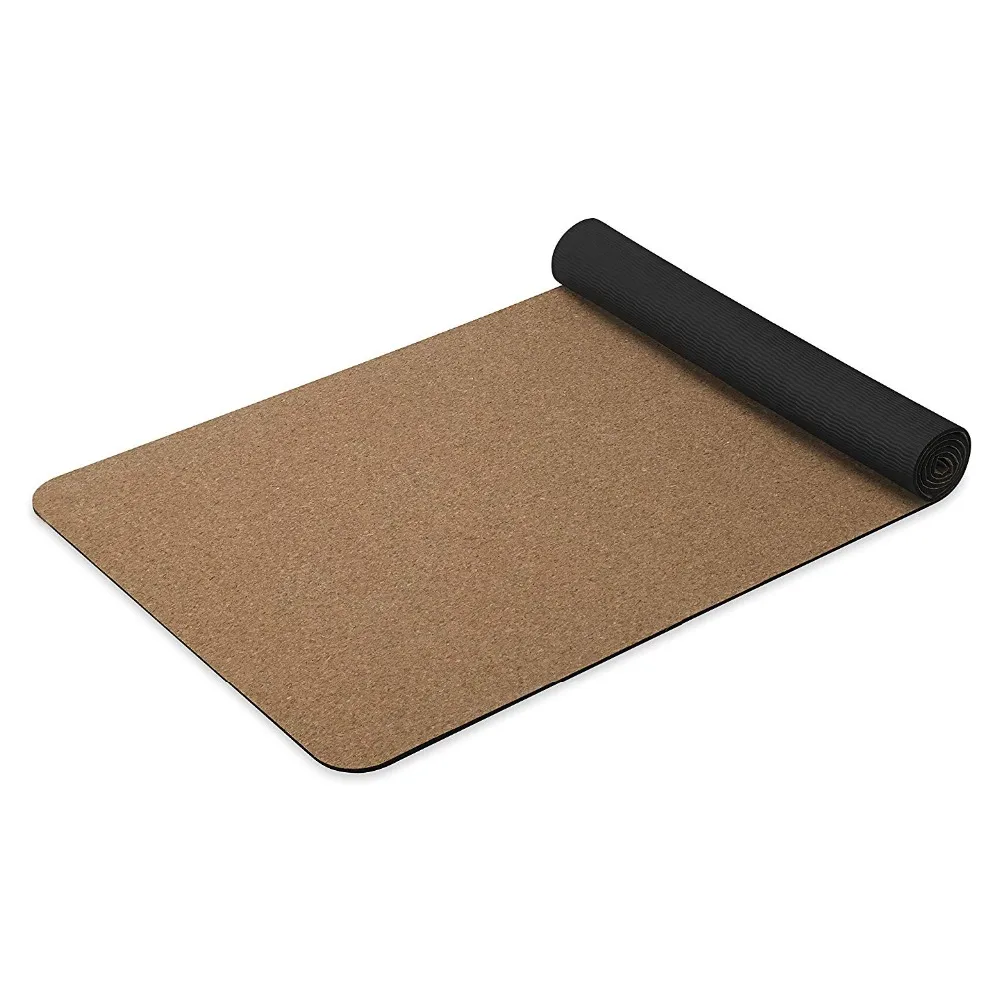 

Cork TPE Yoga Mat Non Slip TPE Yoga Mats 4mm Pilates Pad Sports Cork Yoga Mat Thick 6mm Eco-Friendly Tasteless Training Mat