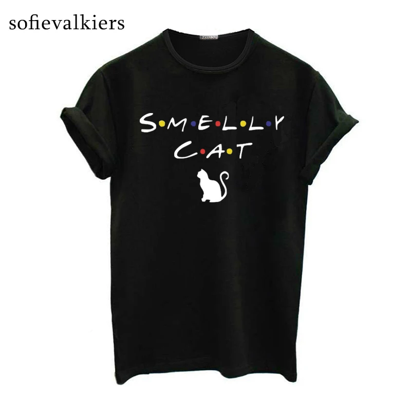 القط تي شيرت النساء الأصدقاء تلفزيوني رائحة كريهة القط المطبوعة تي شيرت الصيف مضحك قميص الإناث الجرافيك الأعلى كيتي عاشق زائد حجم المحملة القط تي شيرت النساء الأصدقاء تلفزيوني رائحة كريهة القط المطبوعة تي شيرت الصيف مضحك قميص الإناث الجرافيك الأعلى كيتي عاشق زائد حجم المحملة