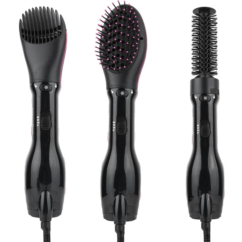 

Hair Curler Dryer Comb Curling Drying Function 3 in 1 Comb Multifunctional Styling Salon Tool Sets Hairdryer