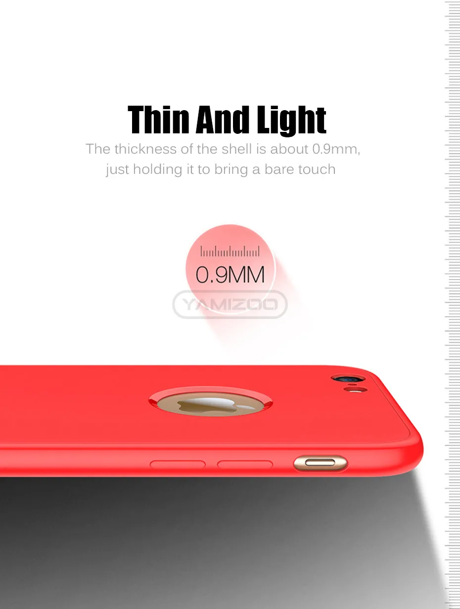 YAMIZOO Coque For iPhone 6 6s 8 7 Plus x Case Luxury 360 Degree Full Body Hard Phone Cases Back Cover For iPhone 7 Case Silicone (10)