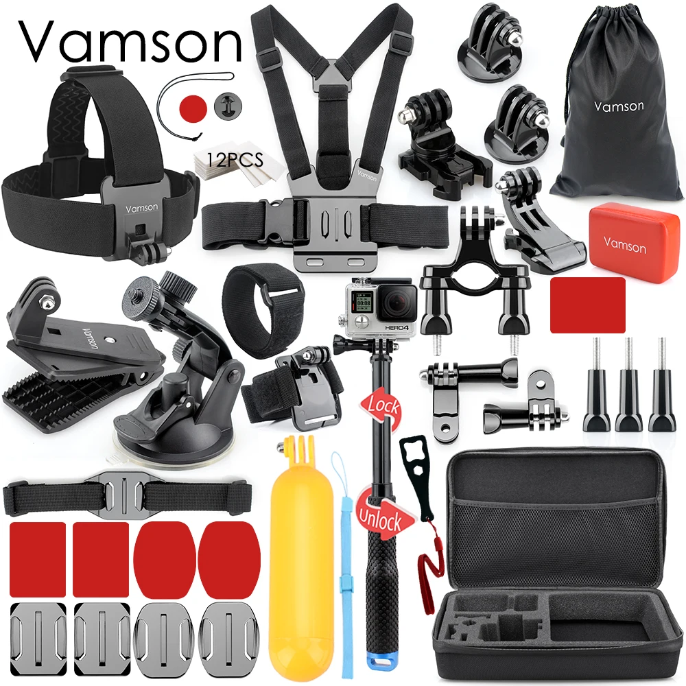 

Vamson for Gopro Accessories set mounts for gopro hero 5 hero 4 hero3 kit for Xiaomi yi Camera for SJCAM EKEN VS86