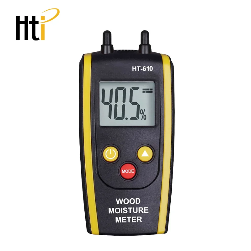 Wood Moisture Meter Digital Moisture Detector Moisture Tester Pin-Type Water Leak Detector Damp Tester Dampness Meter