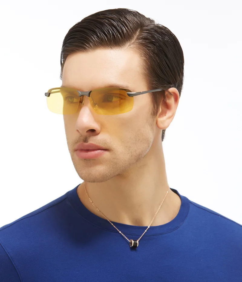 MYT_0176 очки ночного видения мужские поляризованные HD фотохромная линза UV400 желтые солнцезащитные очки для вождения автомобиля высокого качества