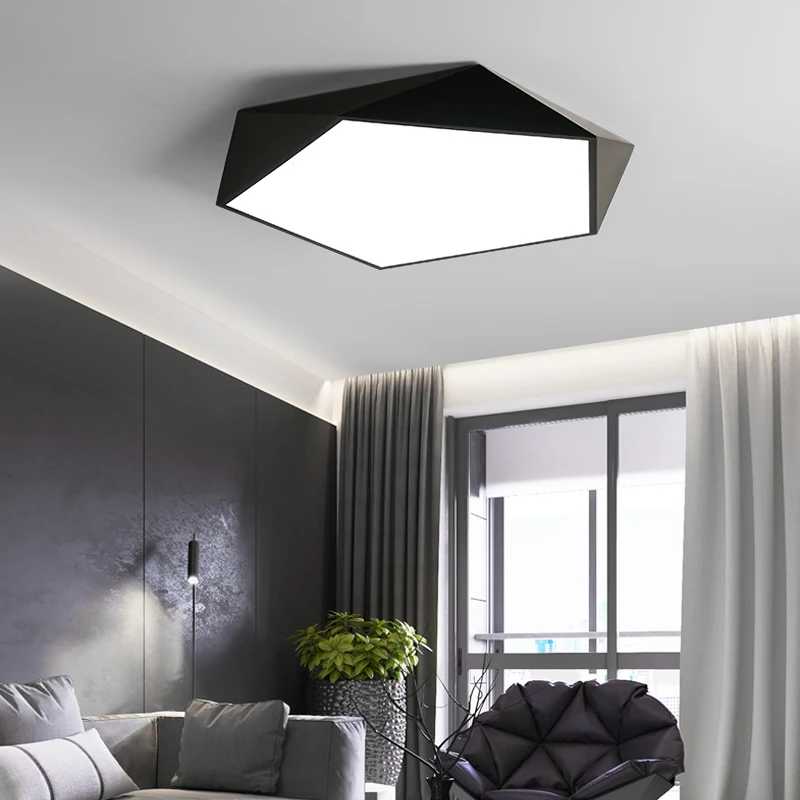 

Black/White 5CM thickness chandelier lighting Bedroom Study Room ModernCeiling Chandelier Minimalism Led Chandelier Fixtures