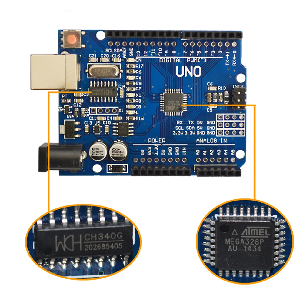 

keyes UNO R3 development board CH340 FOR arduino + USB cable