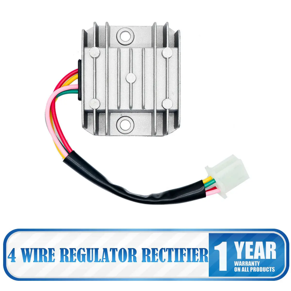 Универсальный 4 провода 2 Фаза мотоциклетный Регулятор выпрямителя тока 12 V квадроцикл скутер