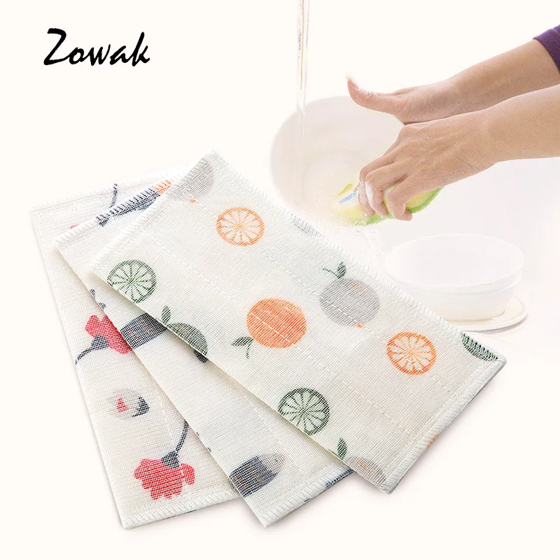 

1pc Kitchen Dish Towels Assorted Super Absorbent Cleaning Cloth Dish Towels Scrubber Kitchen Washcloth Dish Cloths Cotton Fish