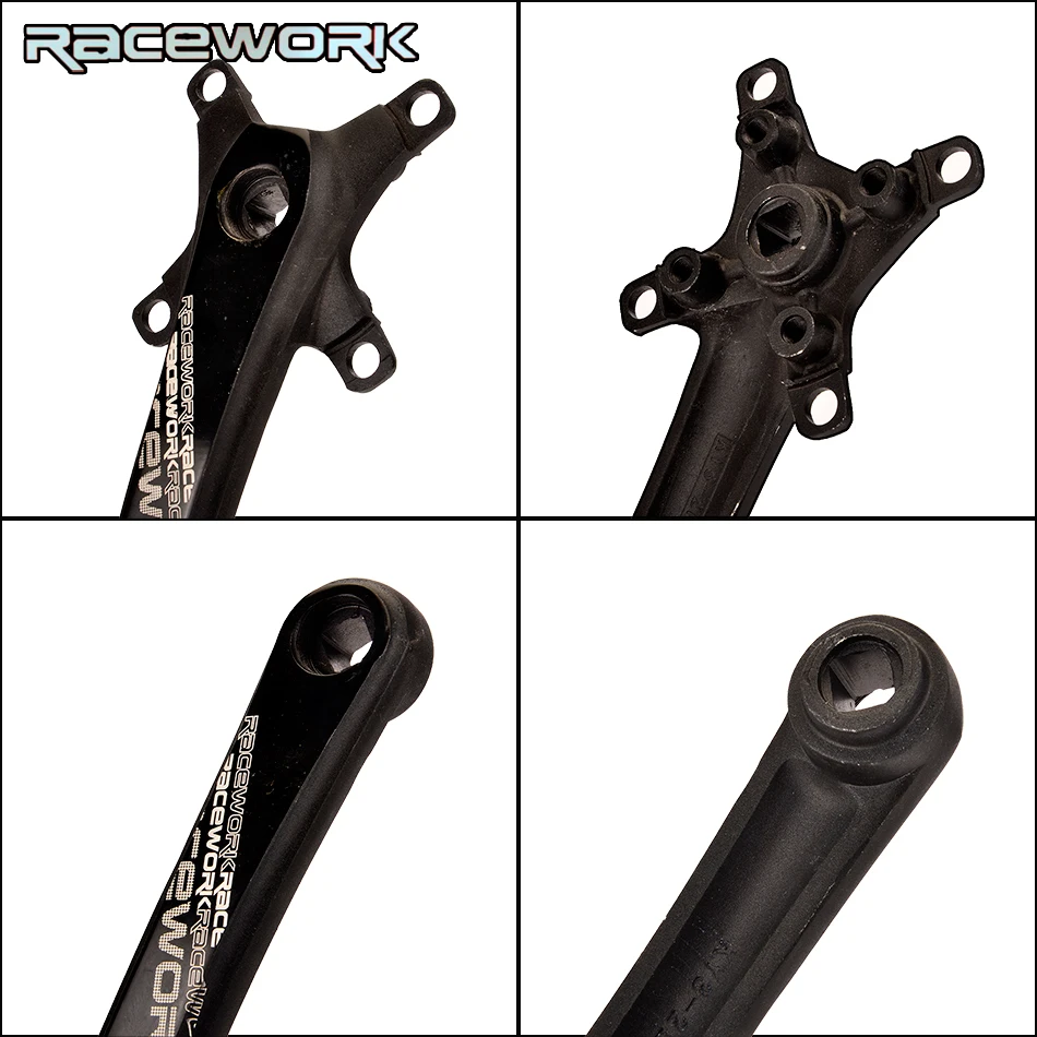 RACEWORK Fahrrad kurbel kettenblatt 104BCD MTB велосипед Kurbel алюминиевый Legierung Mit Boden Kurbel 170 мм platte rot 32T 34T 36T 38T