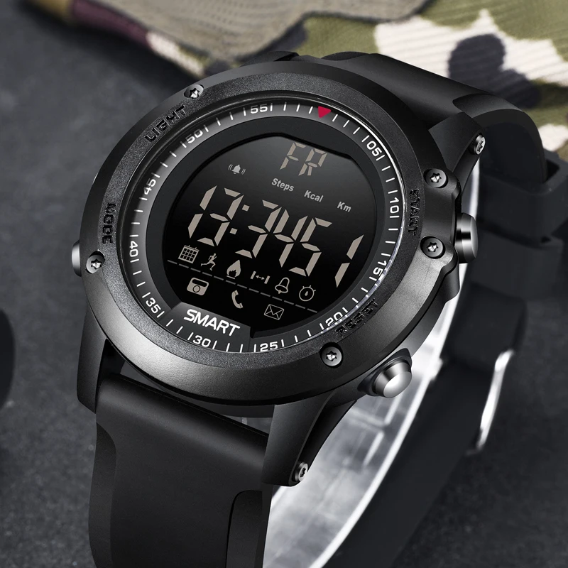 BANGWEI Sports Smart Watch Men Multifunction Digital Clock Bluetooth Pedometer IP68 Waterproof Smart Electronic Watch Relogios
