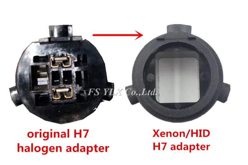 FSYLX H7 Xenon HID коннектор основания для KIA K5 K3 Sorento Ксеноновые H7 переходник держателя ярких автомобильные ксеноновые H7 фары лампы держатель